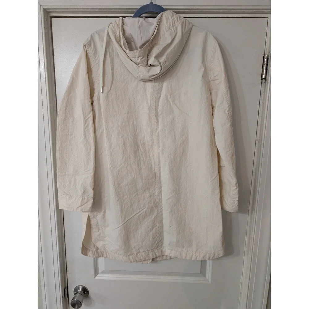 Athleta Womens XXS Everywhere Anorak Rain Jacket Lightweight Hooded cream‎
